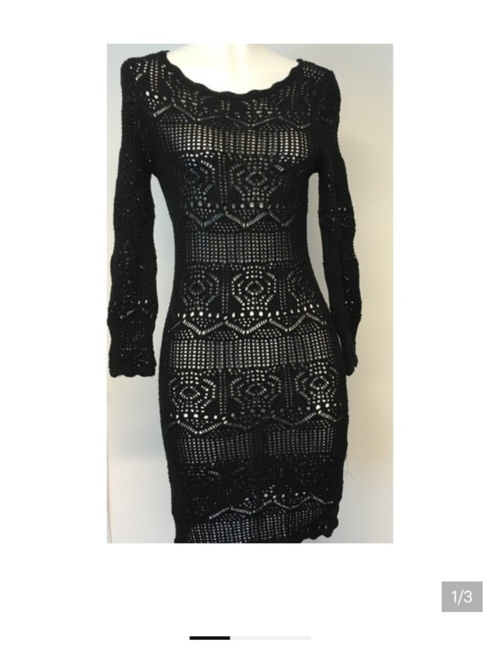 BCBGeneration black net dress